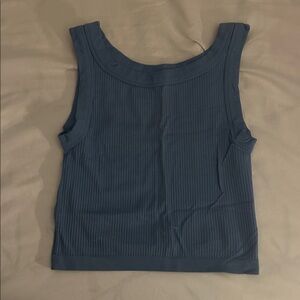 Urban Outfitters Navy Ribbed Tank Top